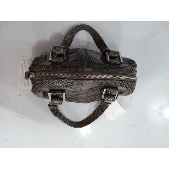 Gorgeous Calvin Klein leather snakeskin pattern satchel purse NWT - Picture 7 of 10